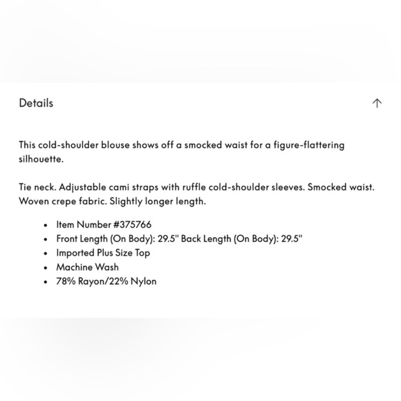 Lane Bryant Aqua Cold Shoulder Blouse - Picture 8 of 9